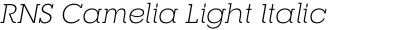 RNS Camelia Light Italic